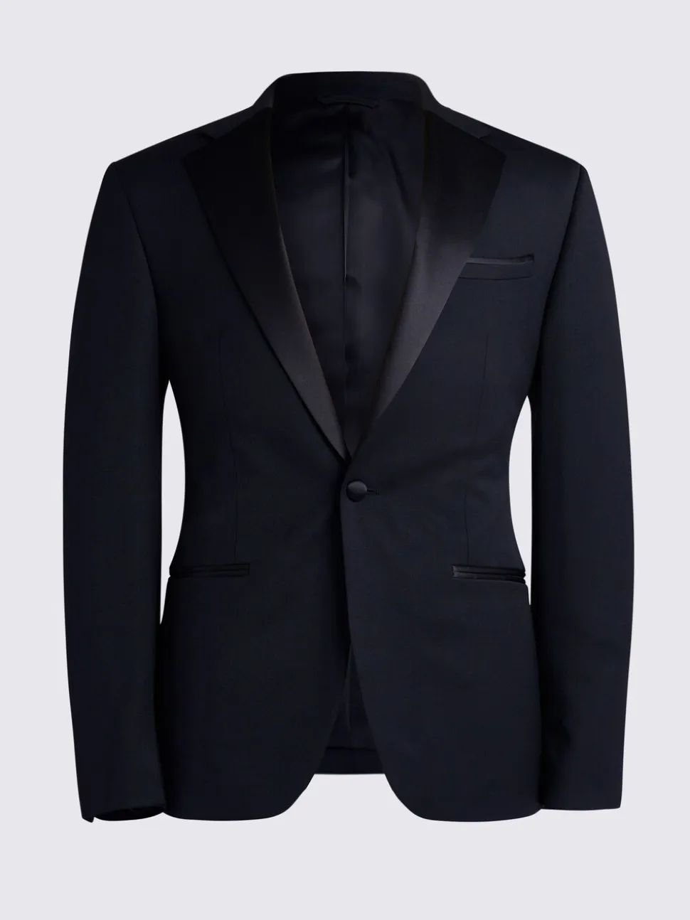 Slim Fit Smokingjasje met Notch Revers