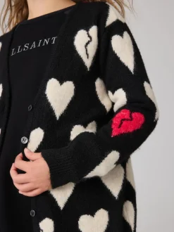smALLSAINTS Amore Hart Meisjes Lang Gebreid Vest