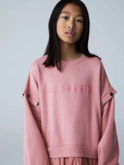 smALLSAINTS Amphia Flocked Logo Sweat Mock Dress