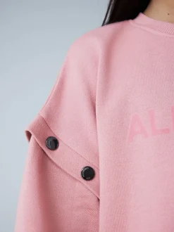 smALLSAINTS Amphia Flocked Logo Sweat Mock Dress
