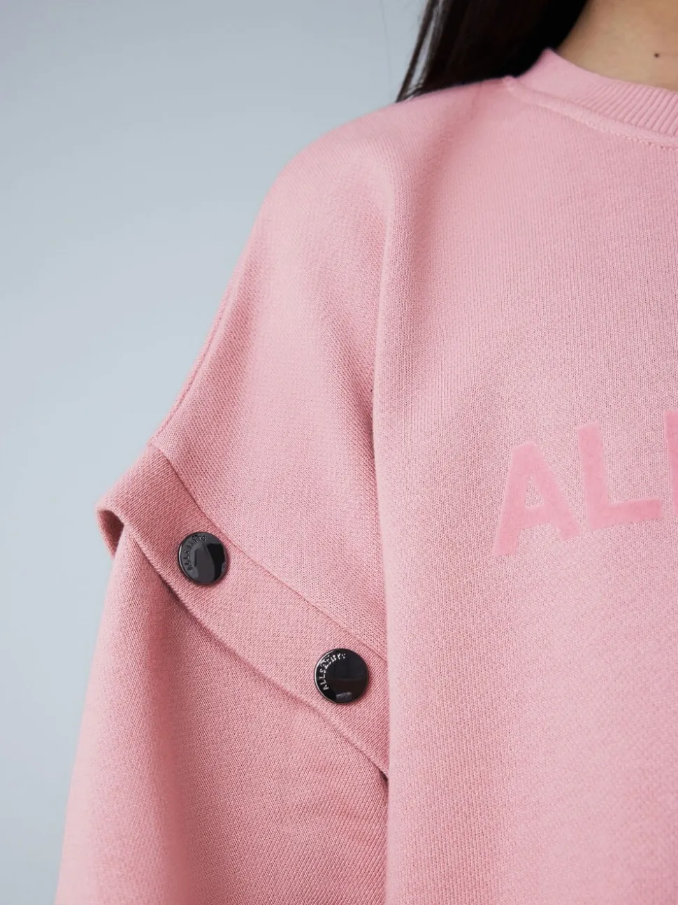 smALLSAINTS Amphia Flocked Logo Sweat Mock Dress