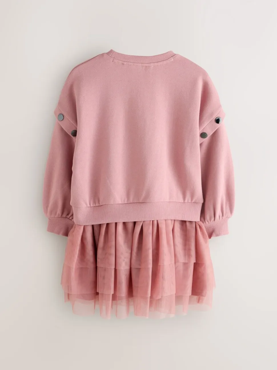 smALLSAINTS Amphia Flocked Logo Sweat Mock Dress