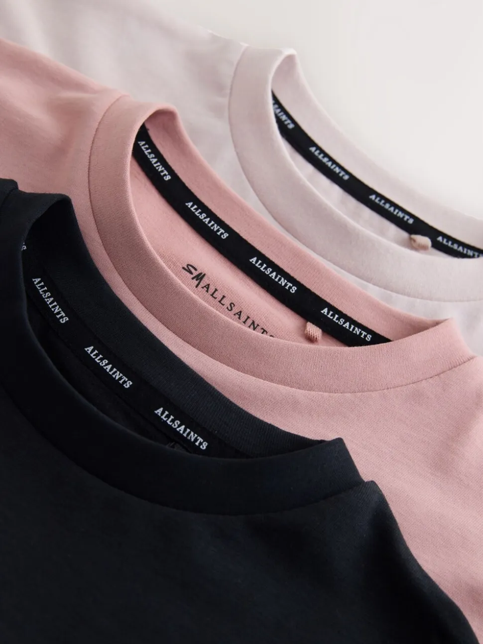 smALLSAINTS Script Logo Crew Neck Relaxed T-Shirts 3 Pack
