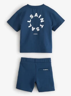 smALLSAINTS Tierra set van T-shirt en sweatshorts voor jonge jongens, van 100% katoen
