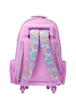 Smiggle Care Bears Trolley Backpack With Light Up Wheels
