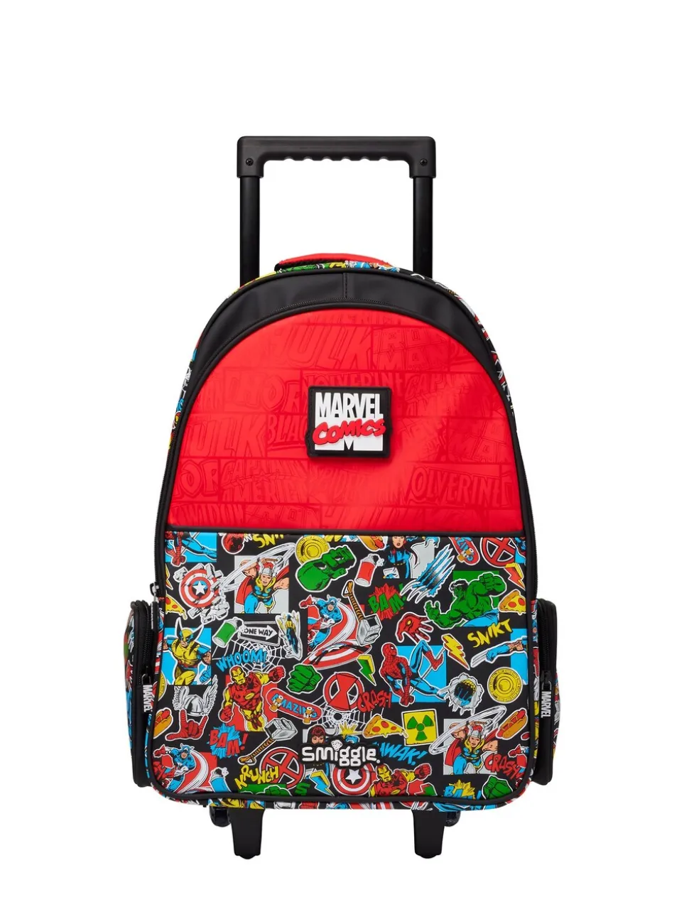 Smiggle Marvel Trolley Backpack with Light Up Wheels