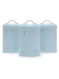 Sophie Allport - Set van 3opslagblikken met libelleprint