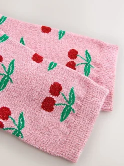 Sparkle Cherries - 1 Pack Ankle Socks in a Gift Box
