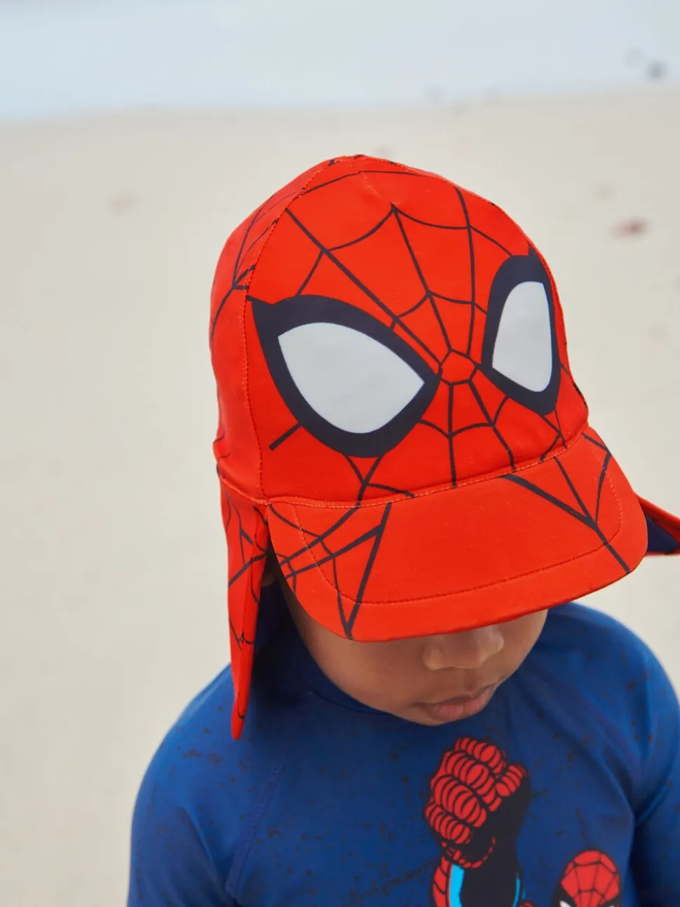 Spider-Man in rood - Legionnaire zwemhoed (3 mnd-10 jr)