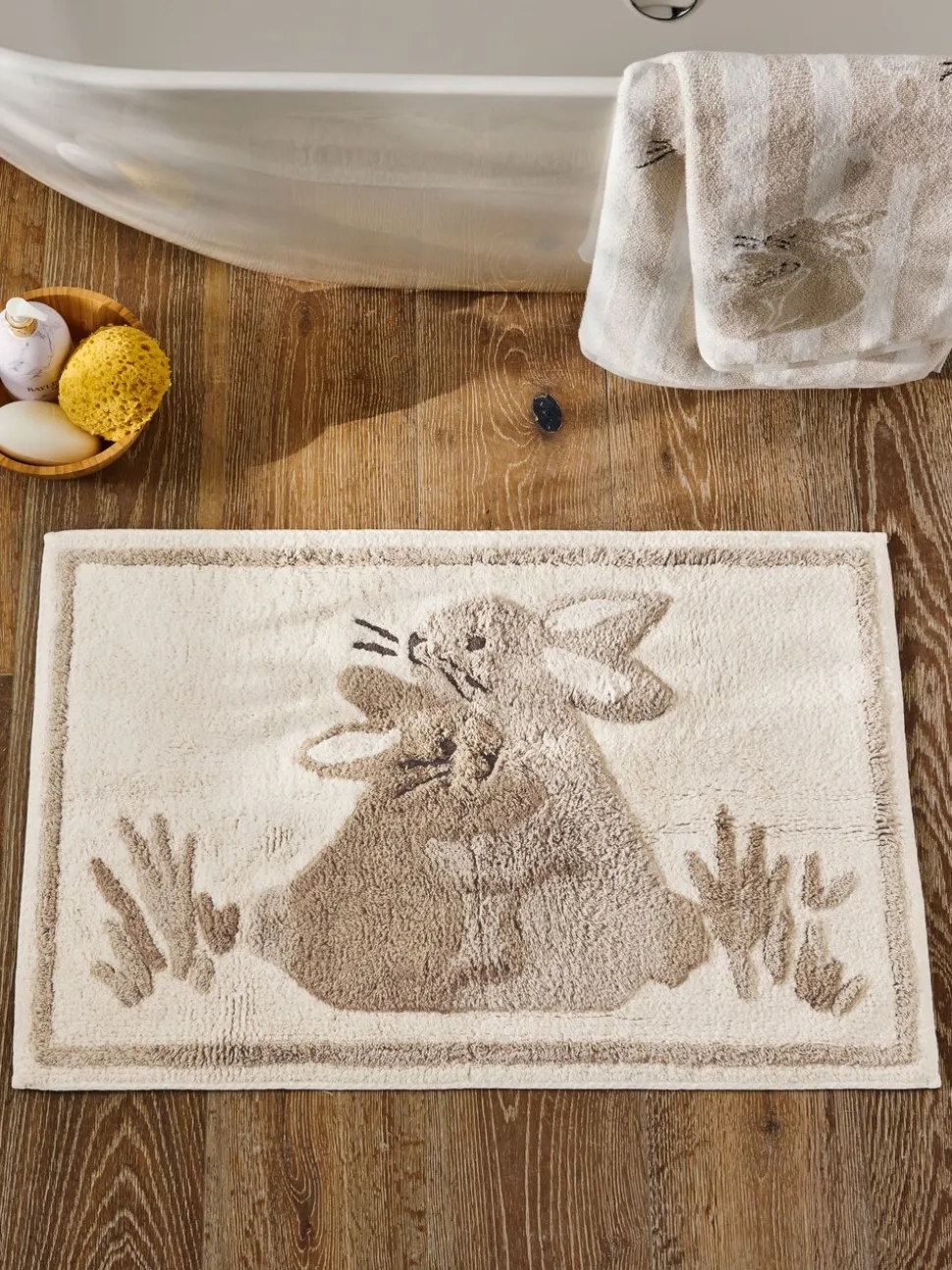 Spring Bunny badmat