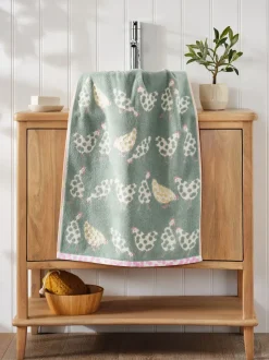 Spring Pat Chicken Towel