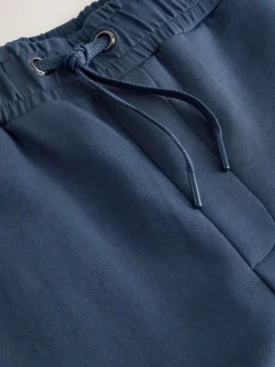 Staalblauw - Signature Soft Touch Modal Slim Fit Cuffed Joggers
