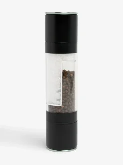 Stalen twee-in-één peper- en zoutmolen