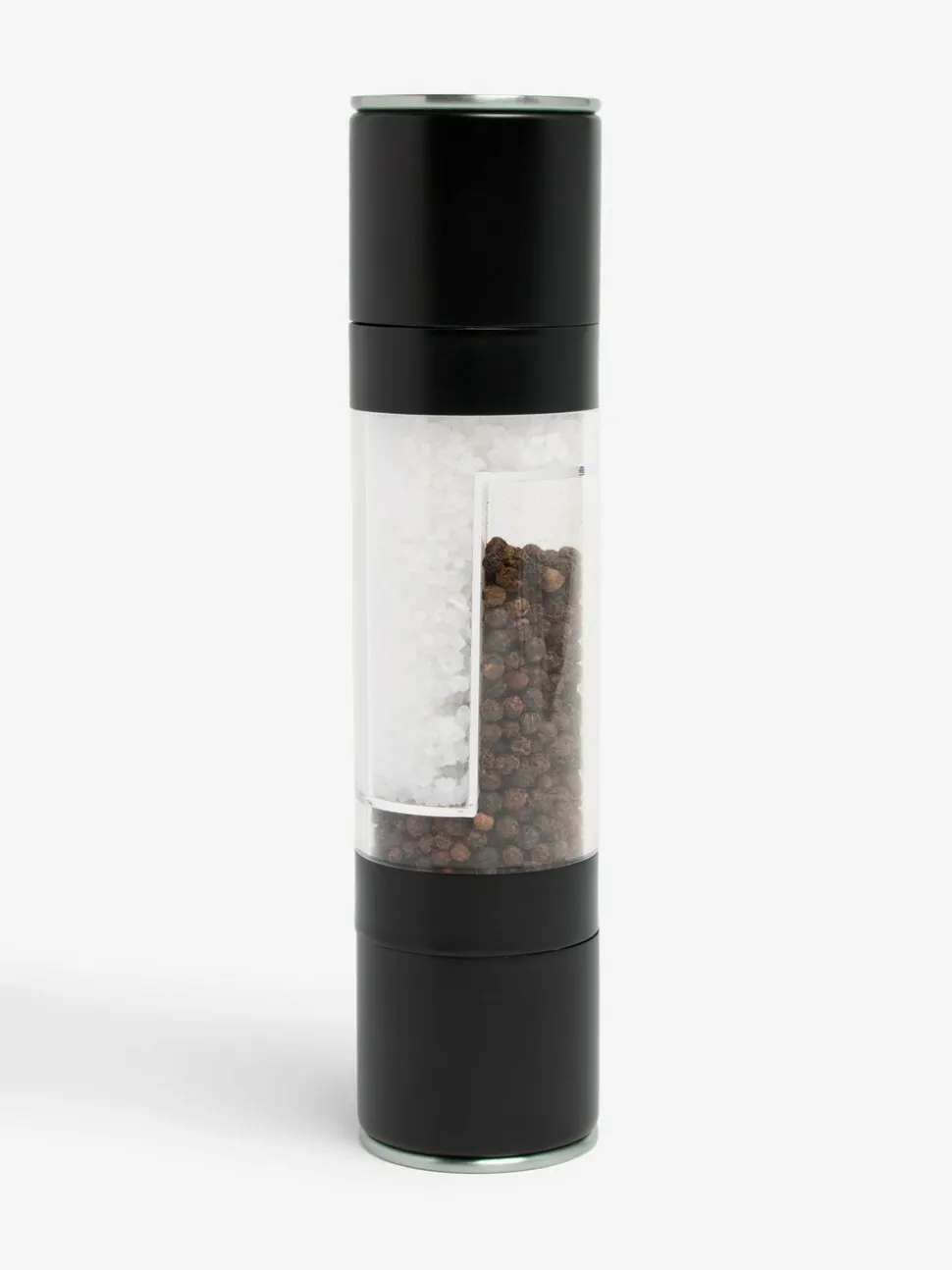 Stalen twee-in-één peper- en zoutmolen