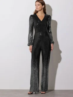 Star by Julien MacDonald Sequin Ombre Jumpsuit