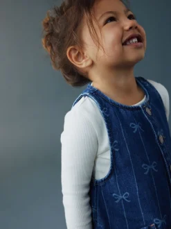 Strikjesprint - Sleeveless Denim Jumpsuit (3mths-8yrs)