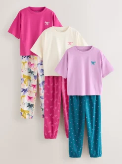 Strikken Helder - Verpakking van 3 pyjama's met joggingbroek (3-16 jr)