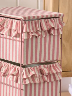 Stripe Frill Storage Drawers