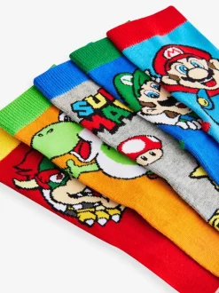 Super Mario - Verpakking van 5 paar Character sokken met hoog katoengehalte