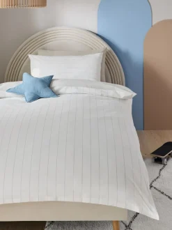 Superzachte 100% katoenen percale set van 200-draads dekbedovertrek en kussensloop