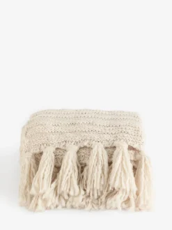 Tassel Knit Throw