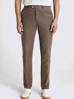 Taupe - MOSS Brushed Cord Trousers