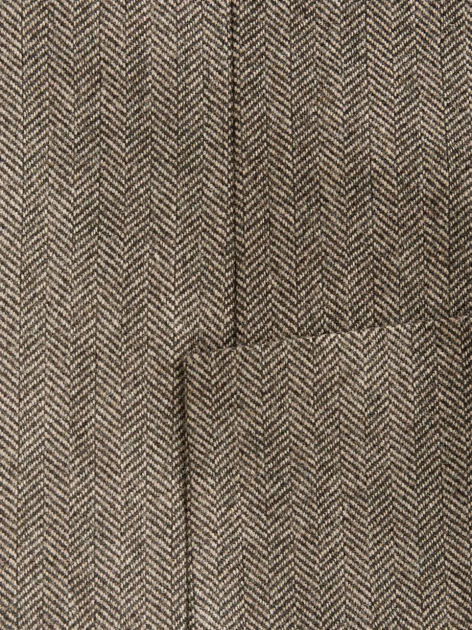 Taupe - Normale Pasvorm - Blazer met visgraatmotief en hoog wolgehalte