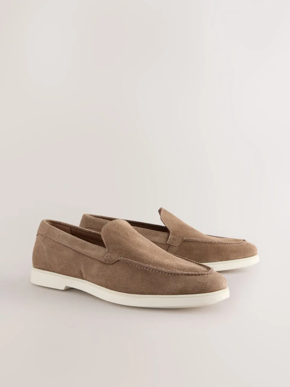 Taupe - Suède instapschoenen