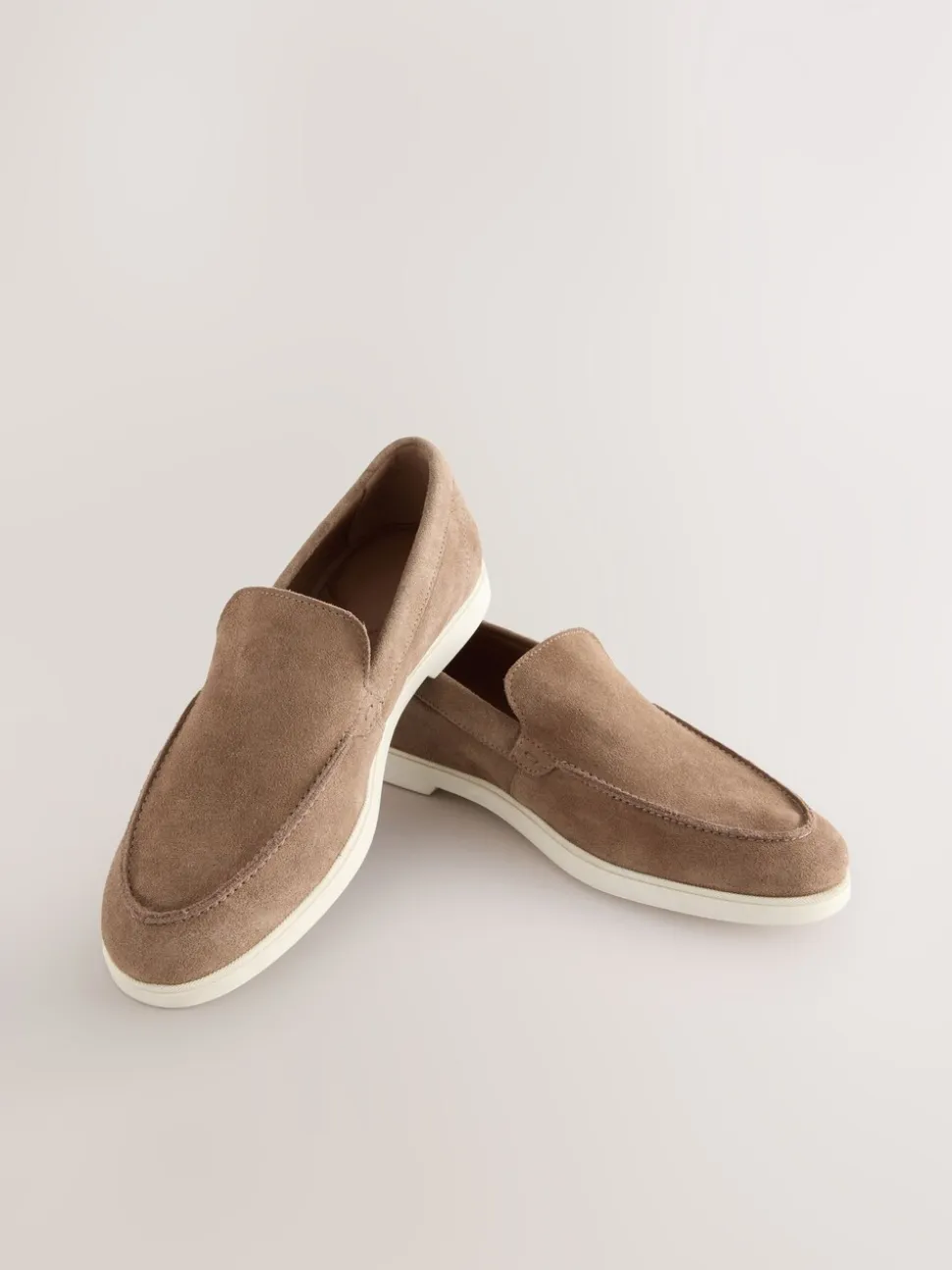 Taupe - Suède instapschoenen