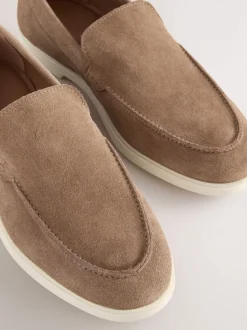 Taupe - Suède instapschoenen
