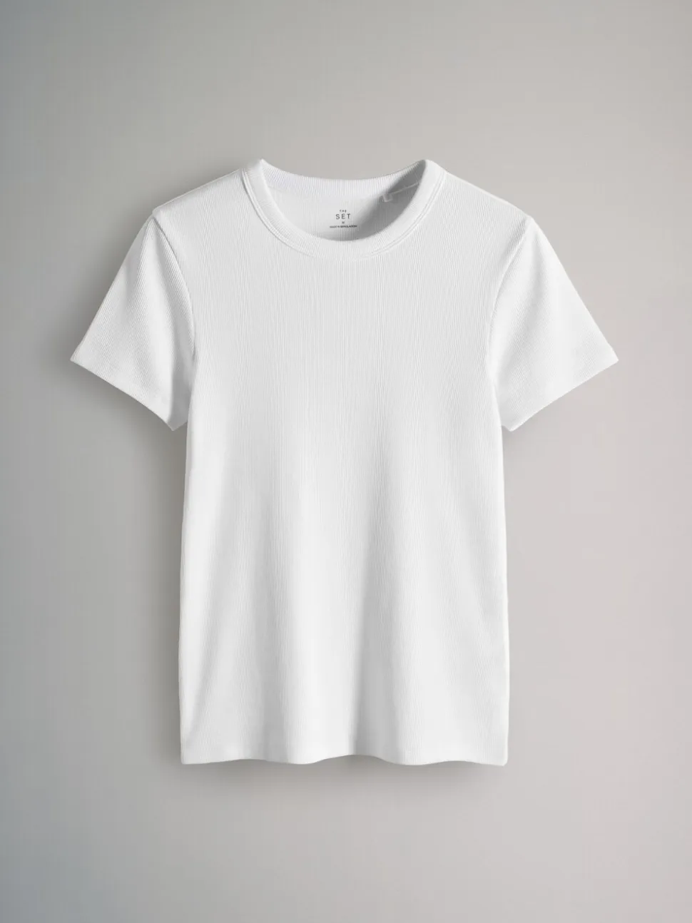 Taupe Brown/Light Brown/Blue/Light Blue/Cream - The Set 5 Pack Korte Mouw Geribd T-shirt