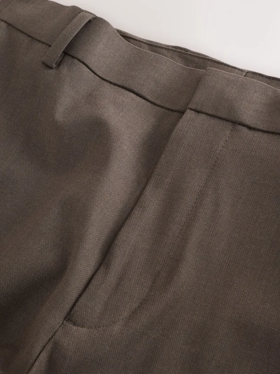 Taupe bruin - Aansluitend - Elasticated Waist Motionflex Stretch Smart Trousers