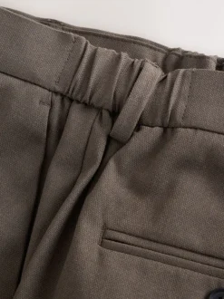 Taupe bruin - Aansluitend - Elasticated Waist Motionflex Stretch Smart Trousers