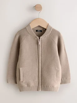 Taupe bruin - Vest met ritssluiting (3 mnd-7 jr)