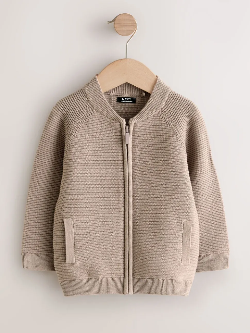 Taupe bruin - Vest met ritssluiting (3 mnd-7 jr)