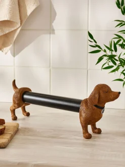 Teckel keukenrolhouder