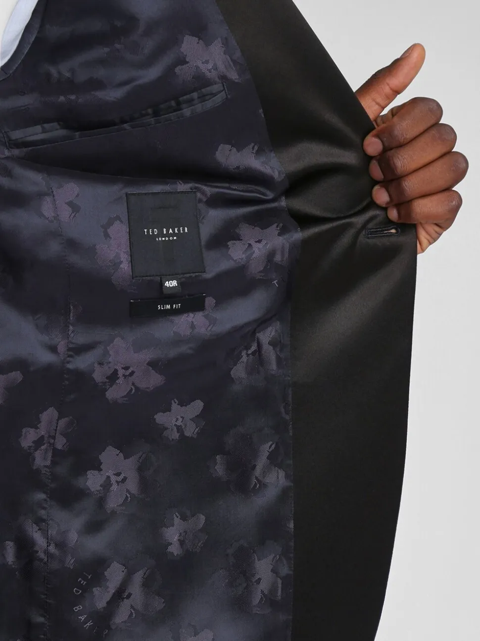 Ted Baker - Zwart nauwsluitend smokingjasje