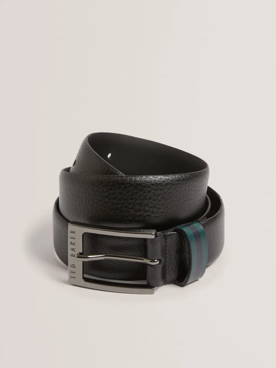 Ted Baker Kendon Stripe Leather Belt