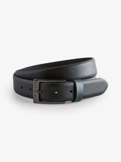 Ted Baker Kendon Stripe Leather Belt