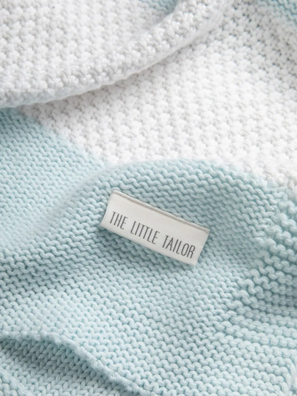 The Little Tailor - grote superzachte gebreide deken met textuur van 100% katoen