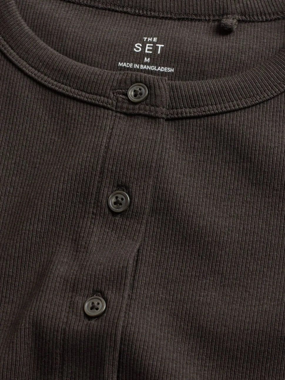 The Set 3 Pack Button Through Ribbed Vests