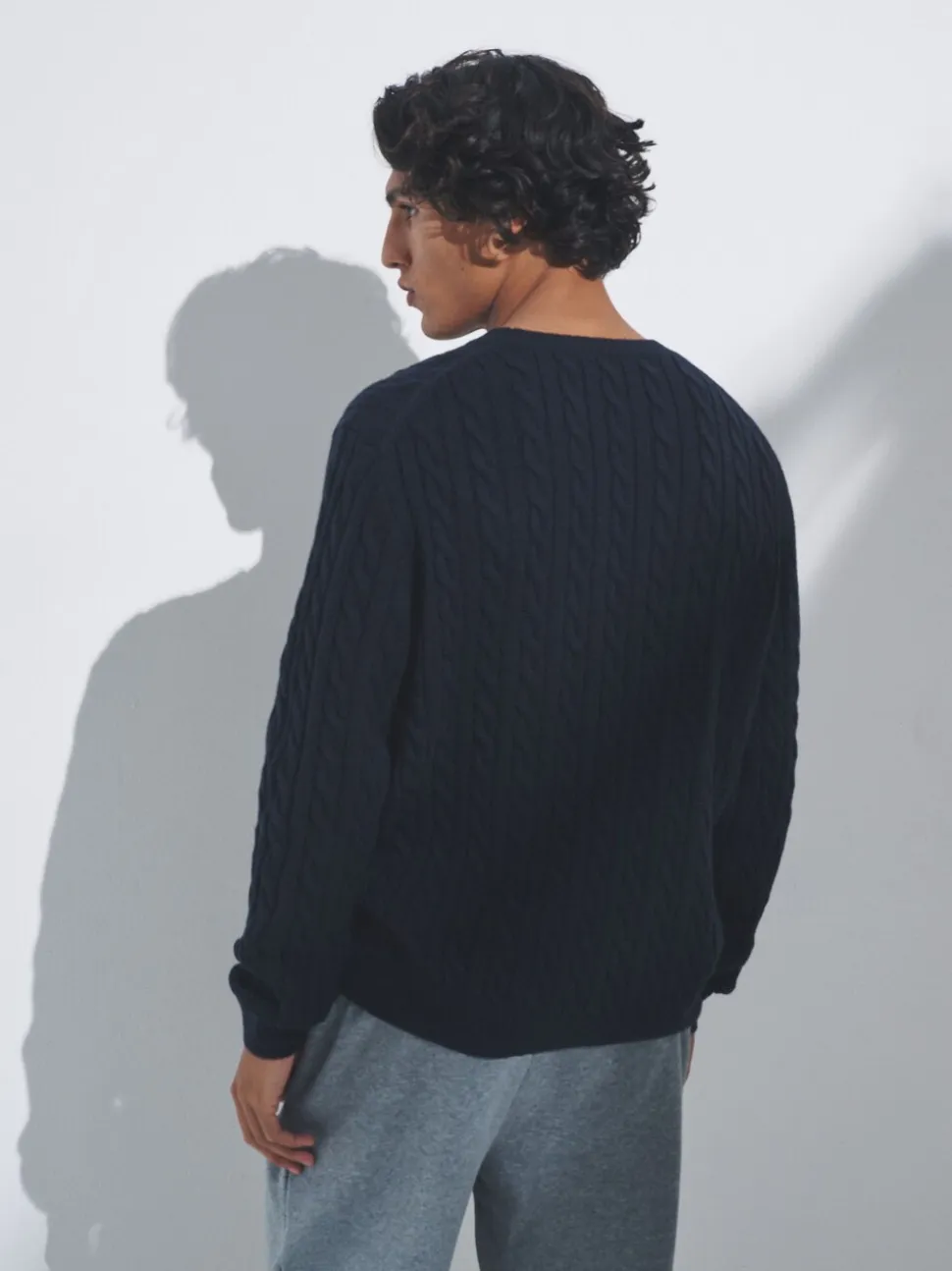 The Set 2 Pack Cable Knit Jumpers with Wool