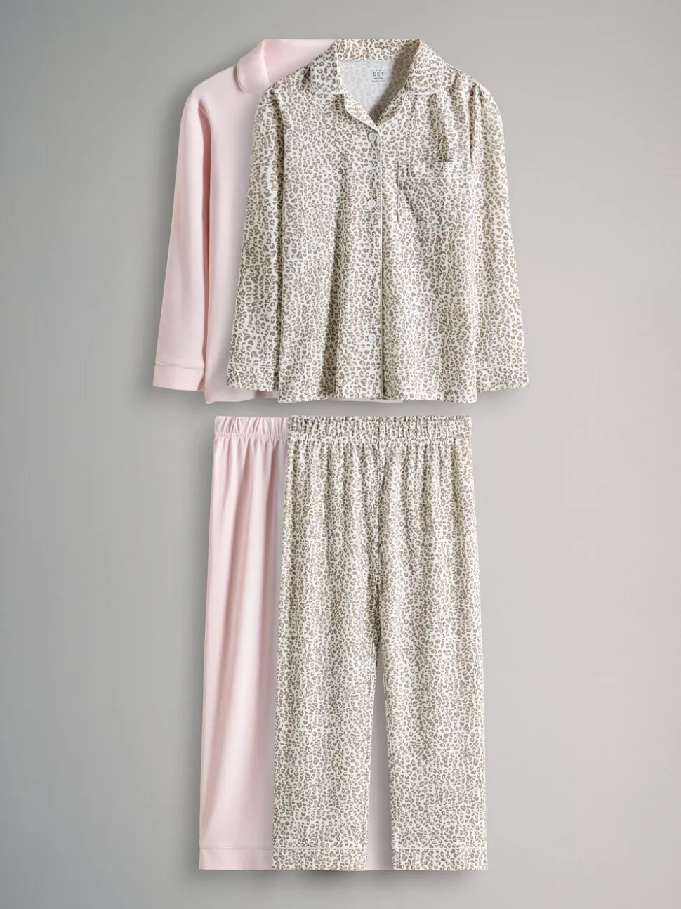 The Set 2 Pack Long Sleeve Viscose Jersey Pyjamas