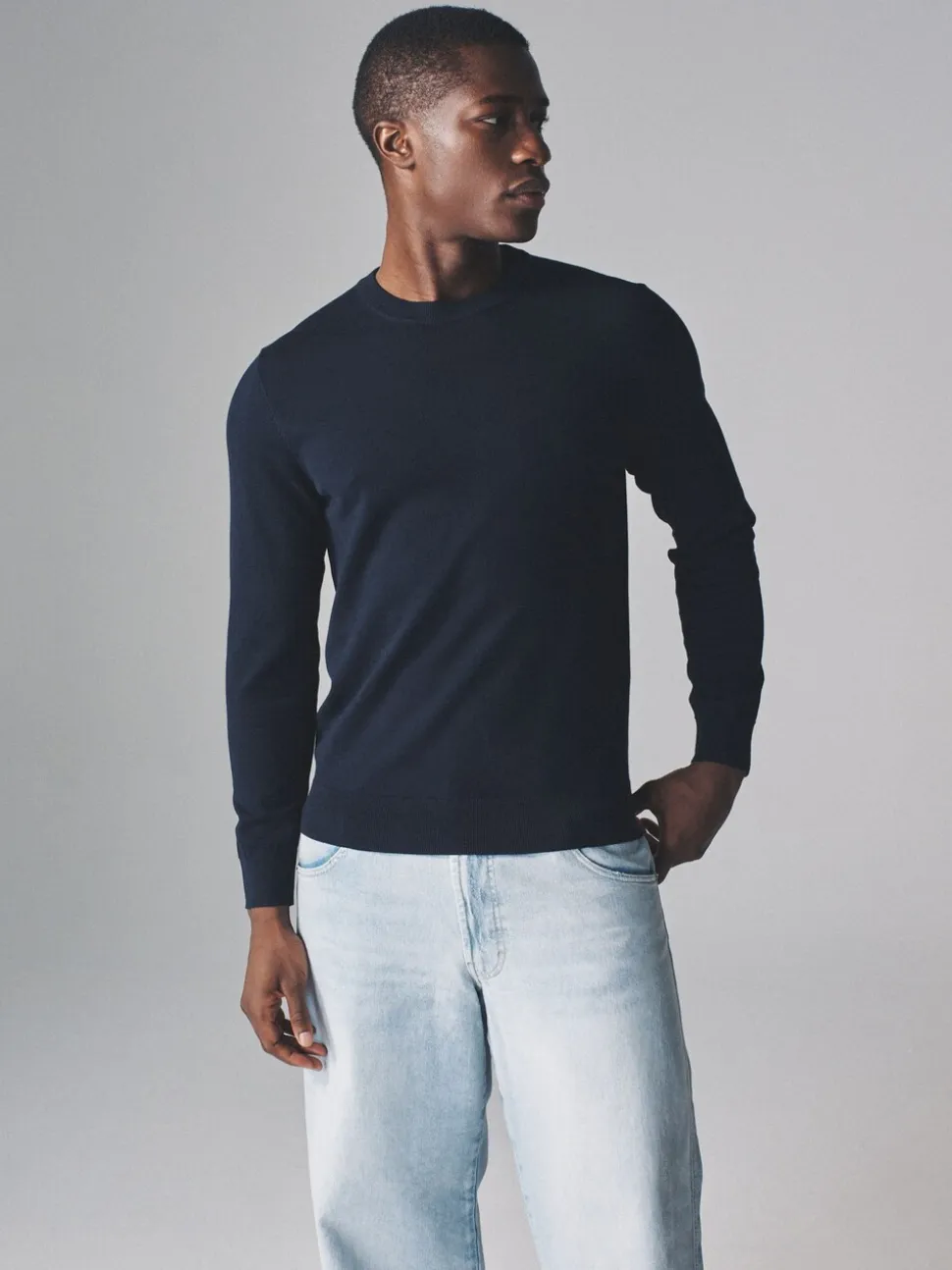 The Set 4 Pack Long Sleeve Knitted Crew Jumpers