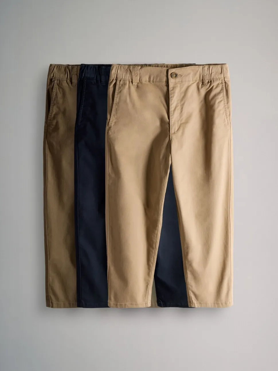 The Set 3 Pack Slim Leg Chino Trousers