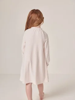 The White Company - Roze Jingles nachthemd met stippen