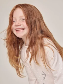 The White Company - Roze Jingles nachthemd met stippen