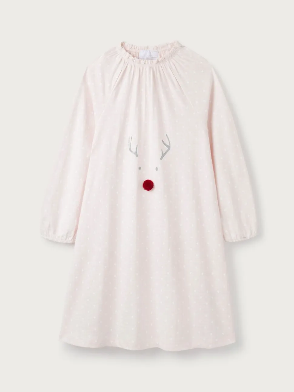The White Company - Roze Jingles nachthemd met stippen