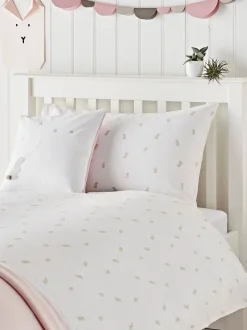 The White Company kinderbeddengoedset met slaperige konijnenprint