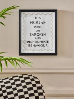 This House Runs On Framed Wall Art